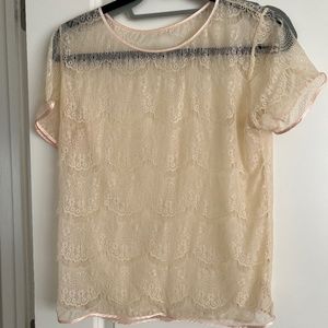 American Apparel Lace Top